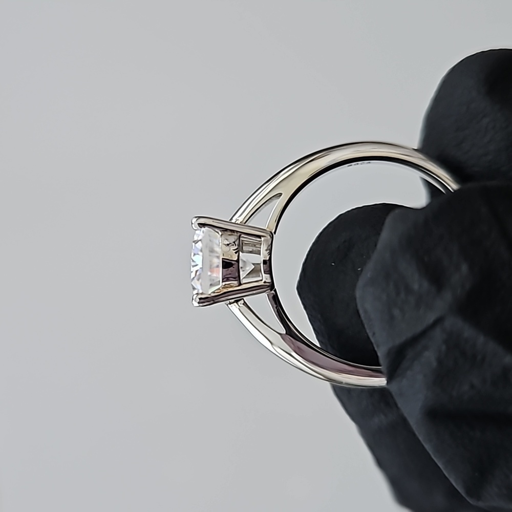 2ct Pear Moissanite Solitaire Ring - image 5